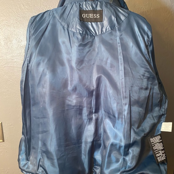 Dark Teal blue GUESS Down alternative Puffy Coat - Picture 11 of 16